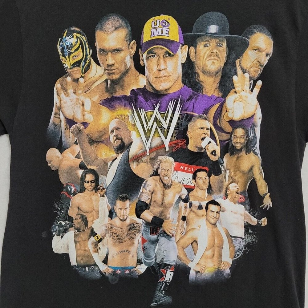 WWE Wrestling "I Was There" T-Shirt John Cena Undertaker SZ Lg Raw SmackDown Blk